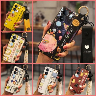 Anti-dust Waterproof Phone Case For VIVO S17 Pro/S17 Anti-knock protective Fashion Design Cartoon Lanyard Soft Case Wristband