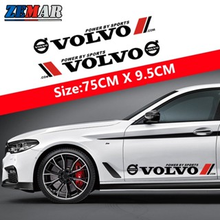 สติกเกอร์ กันน้ํา ป้องกันรอยขีดข่วน สําหรับติดตกแต่งประตูรถยนต์ Volvo XC60 S60 S80 XC90 V60 XC40 C40