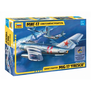 โมเดลเครื่องบินรบโซเวียต Zvezda 7318 MIG-17 FRESCO 1:72 ใหม่