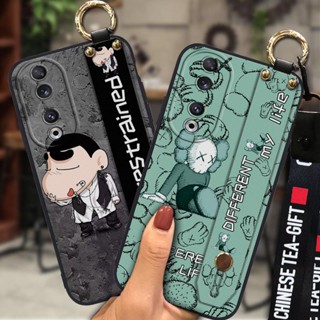 Cartoon Fashion Design Phone Case For Honor90 Wristband Soft TPU Phone Holder Durable armor case Original Anti-dust Wrist Strap