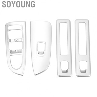 Soyoung 4Pcs Door Window Switch Bezel Matte Plated Protective Control Panel Trim for Mercedes-Benz Vito W447 LHD