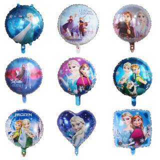 ลูกโป่งฟอยล์อลูมิเนียม รูป Disney Frozen Elsa Anna ขนาด 18 นิ้ว สําหรับตกแต่งบ้าน ปาร์ตี้วันเกิด