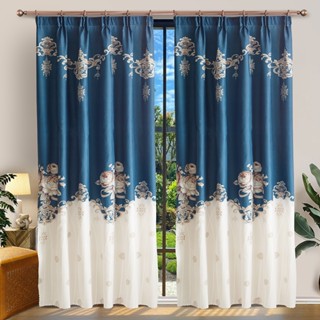 Curtain ( 120*160 // 120*220ซม. ) ผ้าม่านประตู ผ้าม่านหน้าต่าง ผ้าม่านโปร่ง แบบบาง เป็นแบบสอด