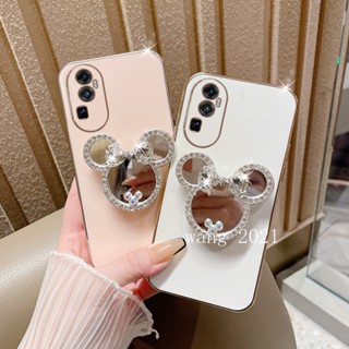 พร้อมส่ง เคสโทรศัพท์มือถือ แบบนิ่ม ลายการ์ตูนน่ารัก มีป็อบอัพกระจกแต่งหน้า สําหรับ OPPO Reno10 Reno10 Pro+ Plus 5G OPPO A78 NFC 4G 2023 Reno10 Pro