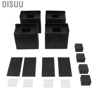 Disuu 4X 4in L Shaped   Pads Rectangular Non Slip Foot Pad Bed Risers