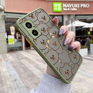 เคสโทรศัพท์มือถือแบบแข็ง ใส บาง กันกระแทก ลายการ์ตูนหมีน่ารัก สําหรับ Xiaomi Poco M4 5G Redmi Note 11R