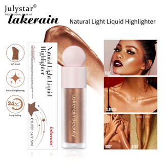 JULYSTAR Shimmer Finish Positive Light Liquid Luminizer ปากกาเน้นข้อความ, Natual Face Glow Skin Glow Highlight Liquid Face Brighten Cream ปากกาเน้นข้อความกันน้ำติดทนนาน