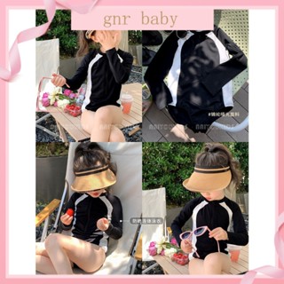 🍓GNR BABY🍊เสื้อยืดแขนสั้น แขนห้าส่วน ผ้าฝ้าย พิมพ์ลายหมีสตรอเบอร์รี่ สําหรับเด็กผู้หญิง 3-12 ปี