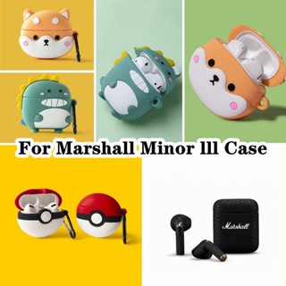 【จัดส่งรวดเร็ว】เคสหูฟัง แบบนิ่ม ลายการ์ตูน สําหรับ Marshall Minor III