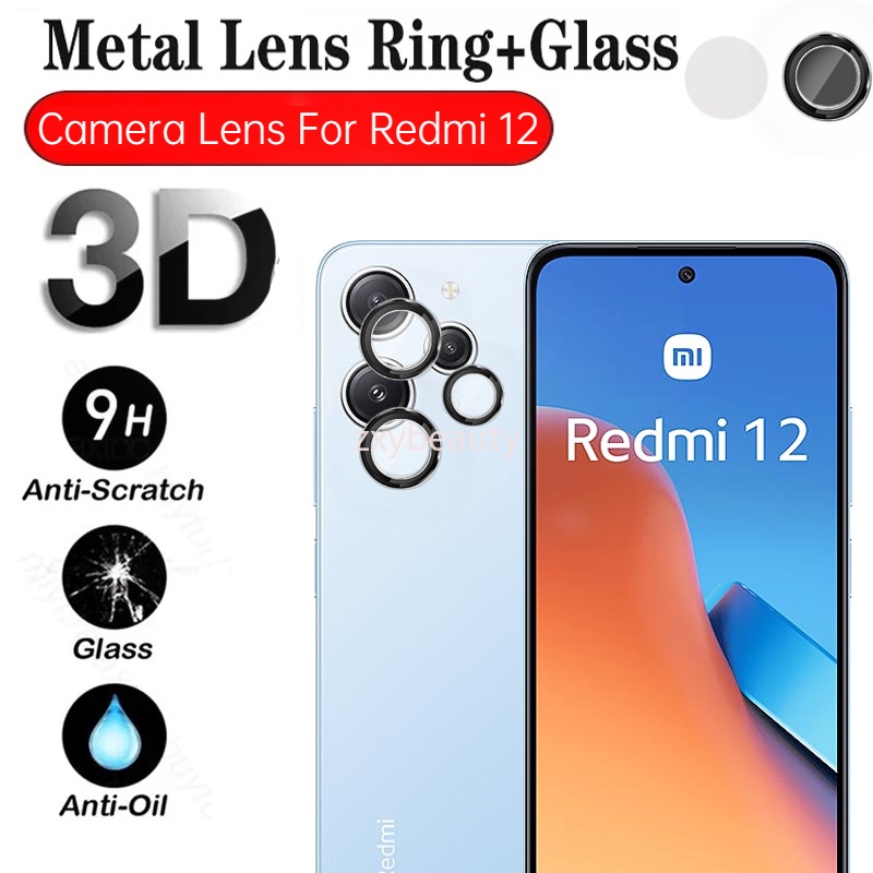 กระจกกันรอยเลนส์กล้อง ด้านหลัง สําหรับ Redmi 12 4G 5G 2023 Redmi12