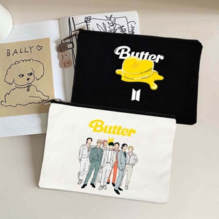  กระเป๋าดินสอ เครื่องเขียน BTS BUTTER คุณภาพสูง เข้ากับทุกการแต่งกาย สไตล์เกาหลี สําหรับนักเรียน