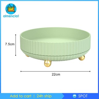 [Almencla1] ชั้นวางเครื่องเทศ แบบหมุนได้ สําหรับห้องน้ํา ออฟฟิศ