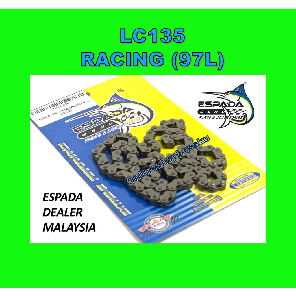 LC135 RACING TIMING CHAIN 97L ESPADA Y15 CAM CAHIN 97H LC135 TIMING CHAIN 97L LC135 CAM CHAIN 97L ES