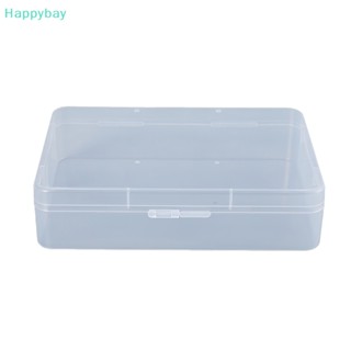 &lt;Happybay&gt; กล่องพลาสติก ทรงสี่เหลี่ยม กันฝุ่น ทนทาน สําหรับใส่เครื่องประดับ เครื่องเขียน