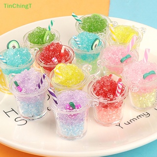 [TinChingT] จี้พวงกุญแจเรซิ่น รูปการ์ตูนแก้วน้ําแข็ง เรืองแสง DIY สําหรับตกแต่งเครื่องประดับ