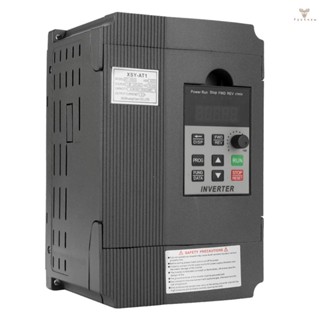 Fw ตัวควบคุมความเร็วความถี่ VFD 2.2KW 12A 220 V AC มอเตอร์ไดรฟ์เฟสเดียว อินเวอร์เตอร์สามเฟส AT1-2200S