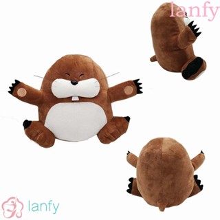 Lanfy หมอนตุ๊กตานุ่ม รูปการ์ตูนหนู โมล ของขวัญสําหรับเด็ก