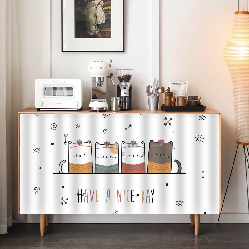 แนะนำ ผ้าม่าน ผ้าม่าน มีกาวในตัว กันฝุ่น สําหรับอ่างล้างจาน ห้องครัว ราคาพิเศษ มีเก็บเงินปลายทาง