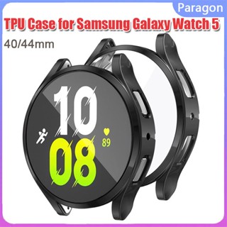 เคส TPU กันรอยขีดข่วน กันชนหน้าจอ อุปกรณ์เสริม สําหรับ Samsung Galaxy Watch 5 44 มม. 40 มม. Galaxy Watch 4