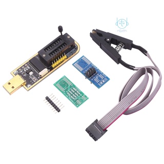 [mjia] Ch341a โปรแกรมเมอร์ USB EEPROM BIOS วงจรลอจิก ตั้งโปรแกรมได้ พร้อมคลิปแฟลช SOP8 สําหรับชิป 24 25 Series