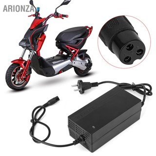 ARIONZA 24V 1.8A เครื่องชาร์จแบตเตอรี่ตะกั่วกรด 3 ขาสำหรับสกูตเตอร์ไฟฟ้า ATV ปลั๊ก EU 90-230V