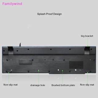 Familywind&gt; ชุดคีย์บอร์ดเล่นเกม และเมาส์ 104 คีย์ แบบใช้สาย กันน้ํา สําหรับแล็ปท็อป และคอมพิวเตอร์