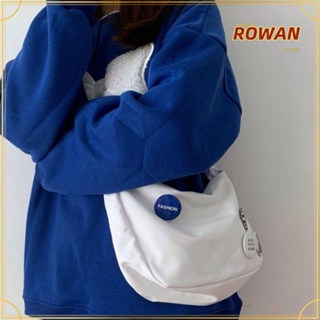 Rowans กระเป๋าสะพายไหล่ กระเป๋าถือ ผ้าแคนวาส สําหรับผู้หญิง