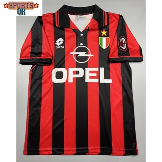 (Sports Evolution)  เสื้อบอล ย้อนยุค เอซี มิลาน เหย้า 1996 Retro AC Milan Home เรโทร คลาสสิค 1996-97