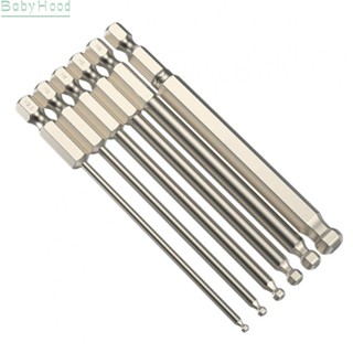 【Big Discounts】Screwdriver Bit 100mm Long 6.35mm ( 1/4 Inch )hex Alloy Steel Ball End Hex#BBHOOD