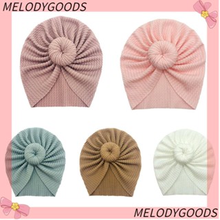 MELODG ที่คาดศีรษะ ผ้าฝ้าย แบบหนา ให้ความอบอุ่น สีพื้น สําหรับเด็กทารกแรกเกิด