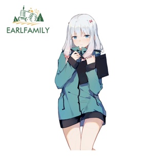 Earlfamily สติกเกอร์กันแดด กันน้ํา ลายการ์ตูน Eromanga Sensei Izumi Sagiri ขนาด 13 ซม. x 5.2 ซม. สําหรับติดตกแต่งหมวกกันน็อครถจักรยานยนต์ RV