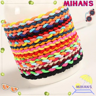 Mih ยางรัดผมแฟชั่น แบบถัก ลายคลื่น 10 ชิ้น