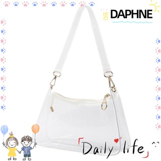 Daphne กระเป๋าเป้สะพายหลัง PVC สีใส สําหรับเดินทาง