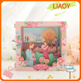 Liaoy การ์ดอวยพร ป๊อปอัพ วันแม่ วันครู สําหรับวันครบรอบ การ์ดอวยพร