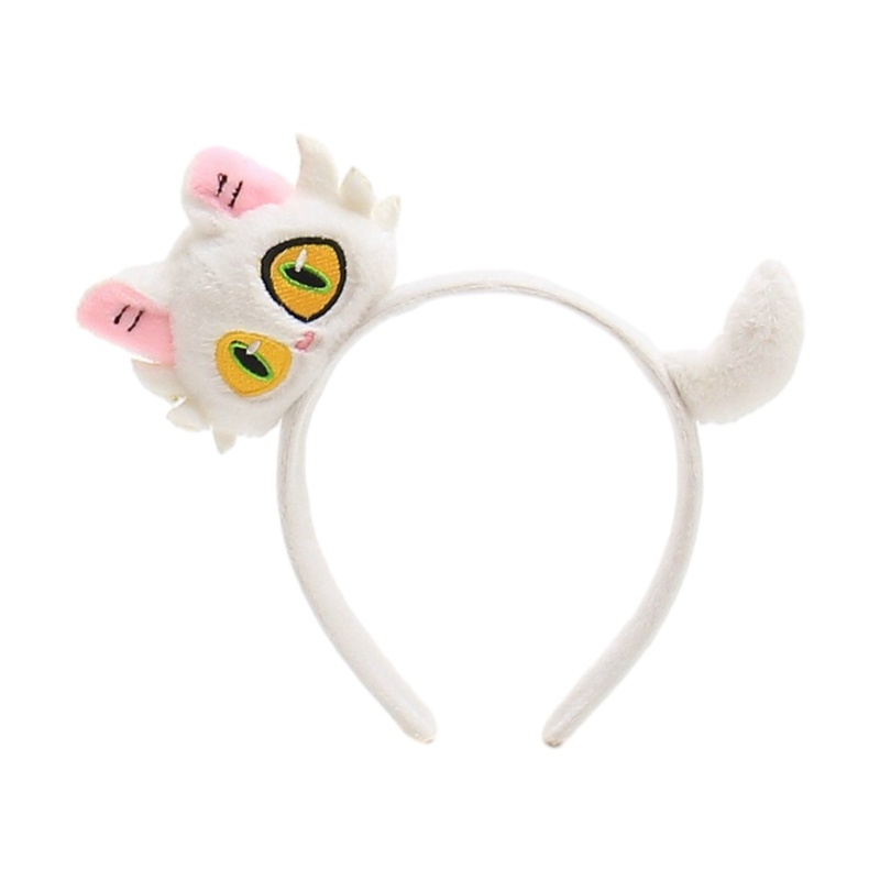 Jenniferab นักเรียนถ่ายภาพ Hairband ตุ๊กตาแมวรูปร่างผม Hoop สําหรับปาร์ตี้ฮาโลวีน