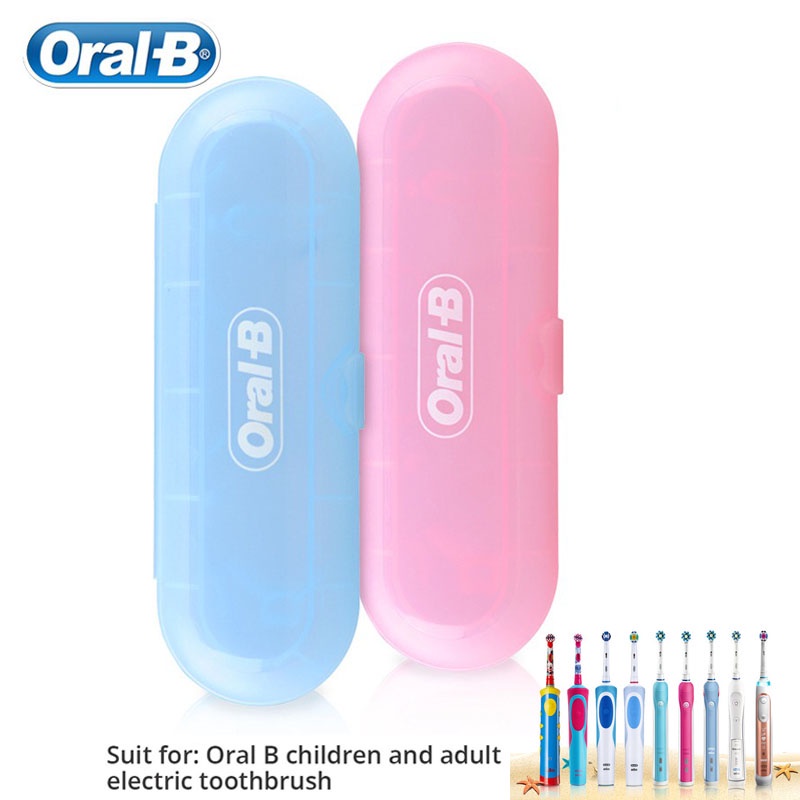 กล ่ องเดินทางแปรงสีฟันไฟฟ ้ า Oral B สําหรับอุปกรณ ์ เสริม Oral B แบบพกพาป ้ อง