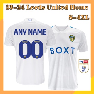 เสื้อกีฬาแขนสั้น ลายทีมฟุตบอล Leeds Jersey Home 23-24 ไซซ์ S-4XL สําหรับผู้ชาย