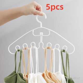 ღ 5pcs Multifunctional Clothes Waves Hangers Multi-port Support Drying Rack Plastic Clothes Rack Drying Hanger Cabinet Storage Hangers