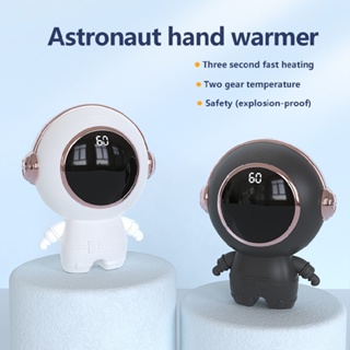 New Astronaut Cartoon Hand Warmer Digital Display Heating USB Heater Warmer