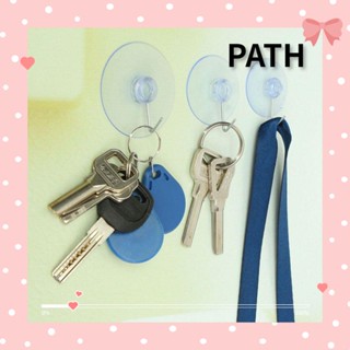 Path 10 ชิ้น / เซต ตัวดูด ห้องน้ํา บ้าน ไม้แขวนเสื้อ ยางใส ใส