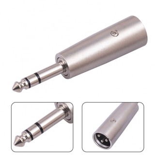 New Arrival~Audio Stereo Adapter 1/4\" 6.35mm 3Pin Audio Adapter Converter Male To Male