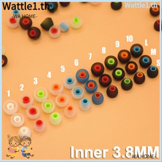 WTTLE จุกยางซิลิโคนนิ่ม 3.8 มม. แบบเปลี่ยน สําหรับหูฟังอินเอียร์ 12 ชิ้น