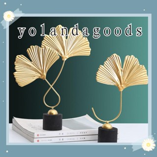 Yola Gingko Leaf เครื่องประดับแฟชั่น โลหะ สําหรับบ้าน ออฟฟิศ