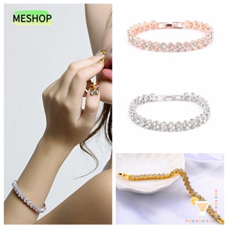 ❦ME❦ New Crystal Bangle Women AAA Zircon Chain Bracelet Luxury Fashion Gifts Pretty Clear Rhinestone/Multicolor