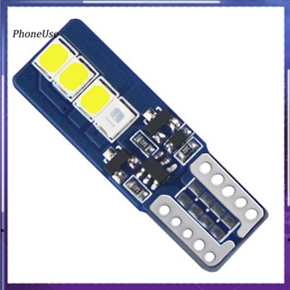 Phoneuse โคมไฟอ่านหนังสือ LED T10 DC 12V 2835 8SMD ความสว่างสูง สําหรับรถยนต์