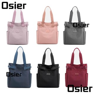 Osier1 กระเป๋าสะพายไหล่ ผ้าแคนวาส สีพื้น ลําลอง สําหรับนักเรียน