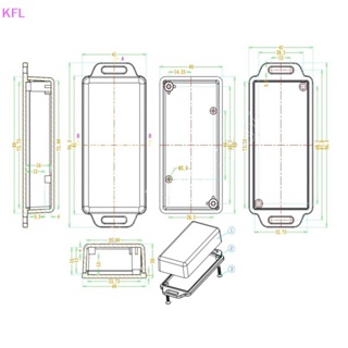 (KFL) กล่องพลาสติก ABS สีดํา และสีขาว 81*41*20 มม. DIY