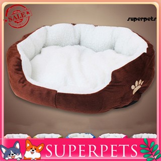 Superpets เบาะที่นอน แบบนิ่ม ให้ความอบอุ่น แฟชั่นฤดูหนาว สําหรับสัตว์เลี้ยง สุนัข แมว