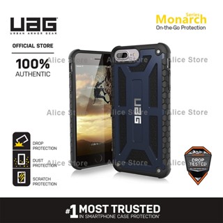 Uag เคสโทรศัพท์มือถือ กันตก ลายทหาร สีน้ําเงินกรมท่า สําหรับ iPhone 7 Plus iPhone 8 Plus