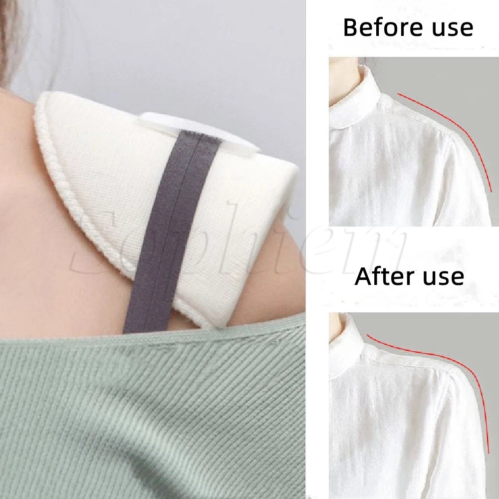 กาวที่ถอดออกได้ DIY สําหรับแจ็คเก็ตและเสื้อสูท ลดการเลื่อนไหล่ สำหรับเสื้อผ้าทั้งชายและหญิง พร้อมแผ่นรองไหล่อ่อนนุ่ม